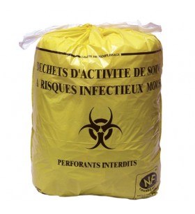 Sac DASRI 30 L jaune NF X...
