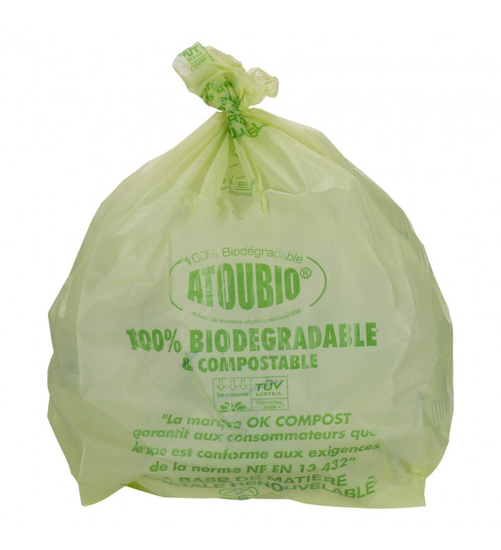 Sacs poubelle biodégradables et compostables