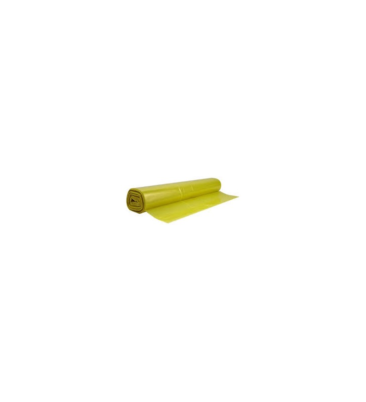 Sac poubelle 110L 30µm dim.700x1050 - Polyethyl. jaune (x200)