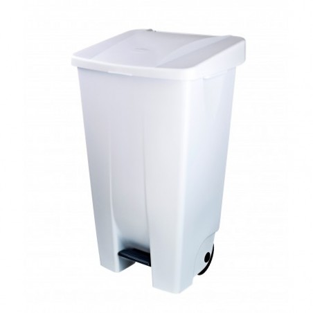 Poubelle 95l de cuisine blanche